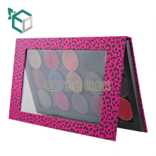 Elegante y nuevo Premium Multi-color Diseño personalizado Reciclable Cartón Vacío maquillaje Maquillaje sombra de ojos Paleta con ventana